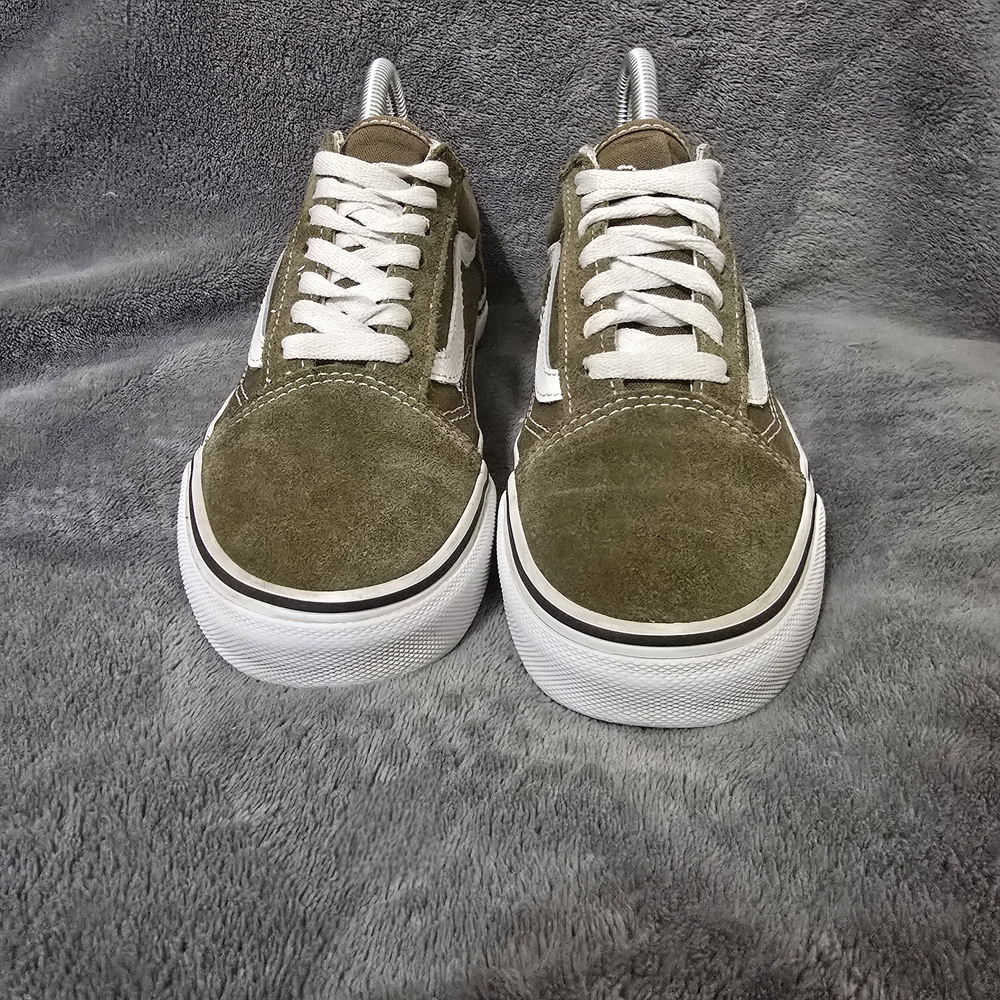 Vans Olive Green Suede Old Skool Sneakers - Picture 2 of 7